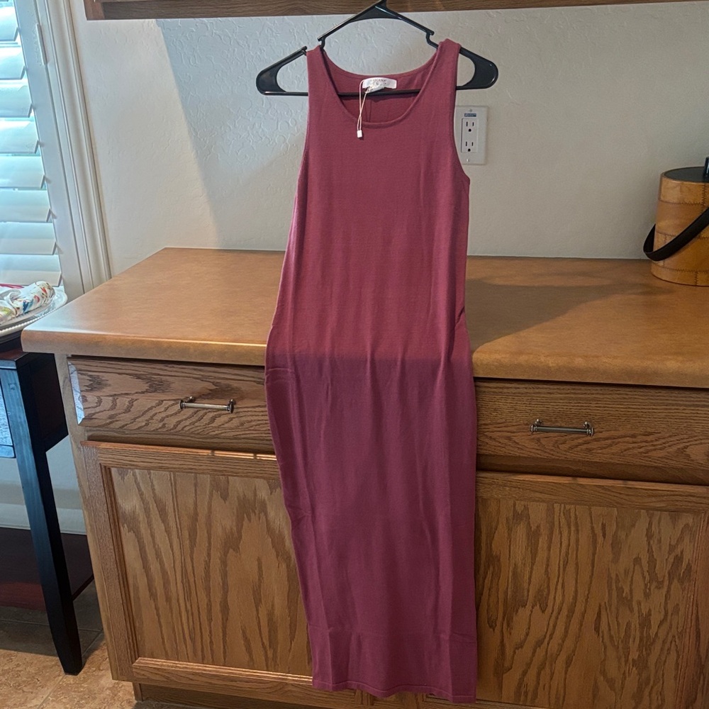 Venus mauve midi dress
